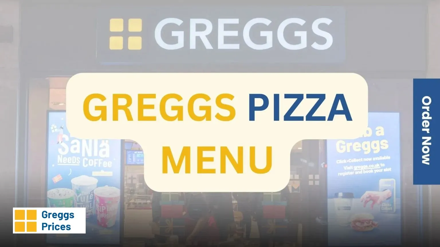 Greggs Pizza Menu