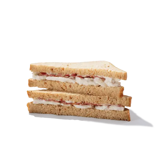 Roast Chicken Mayonnaise and Bacon Sandwich