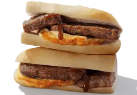 Lorne Sausage and Omelette Breakfast Baguette